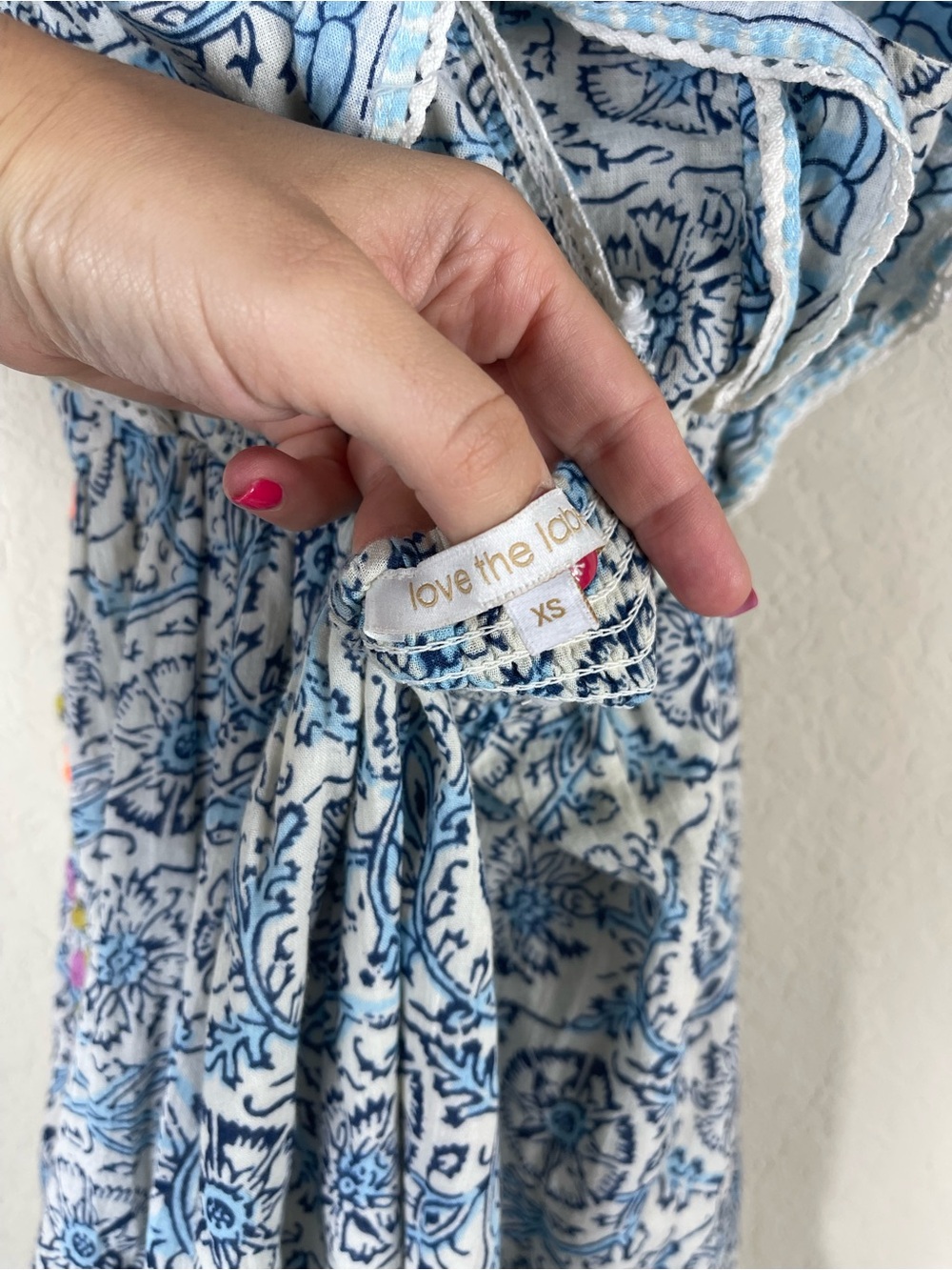 Love The Label Embroidered Midi Maxi Floral Dress Size XS - Picture 8 of 8